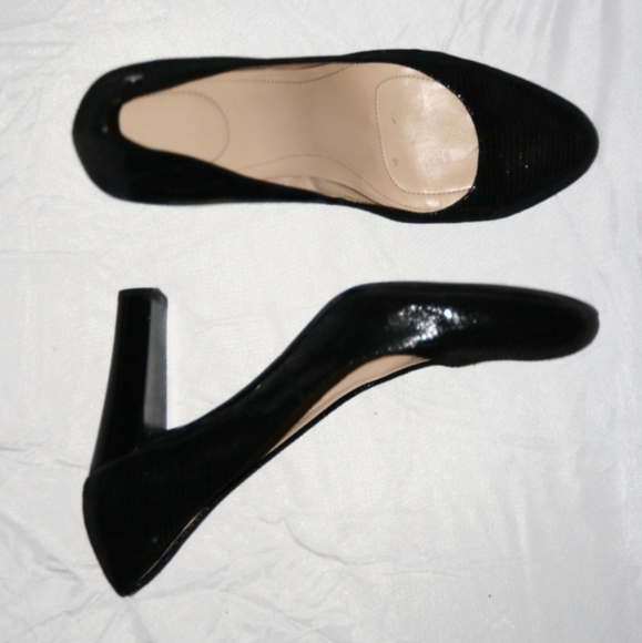Calvin Klein faux leather black heels - Picture 2 of 8